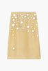 Soft Wheat - Embellished Mirror Skirt - GLAM MODA
